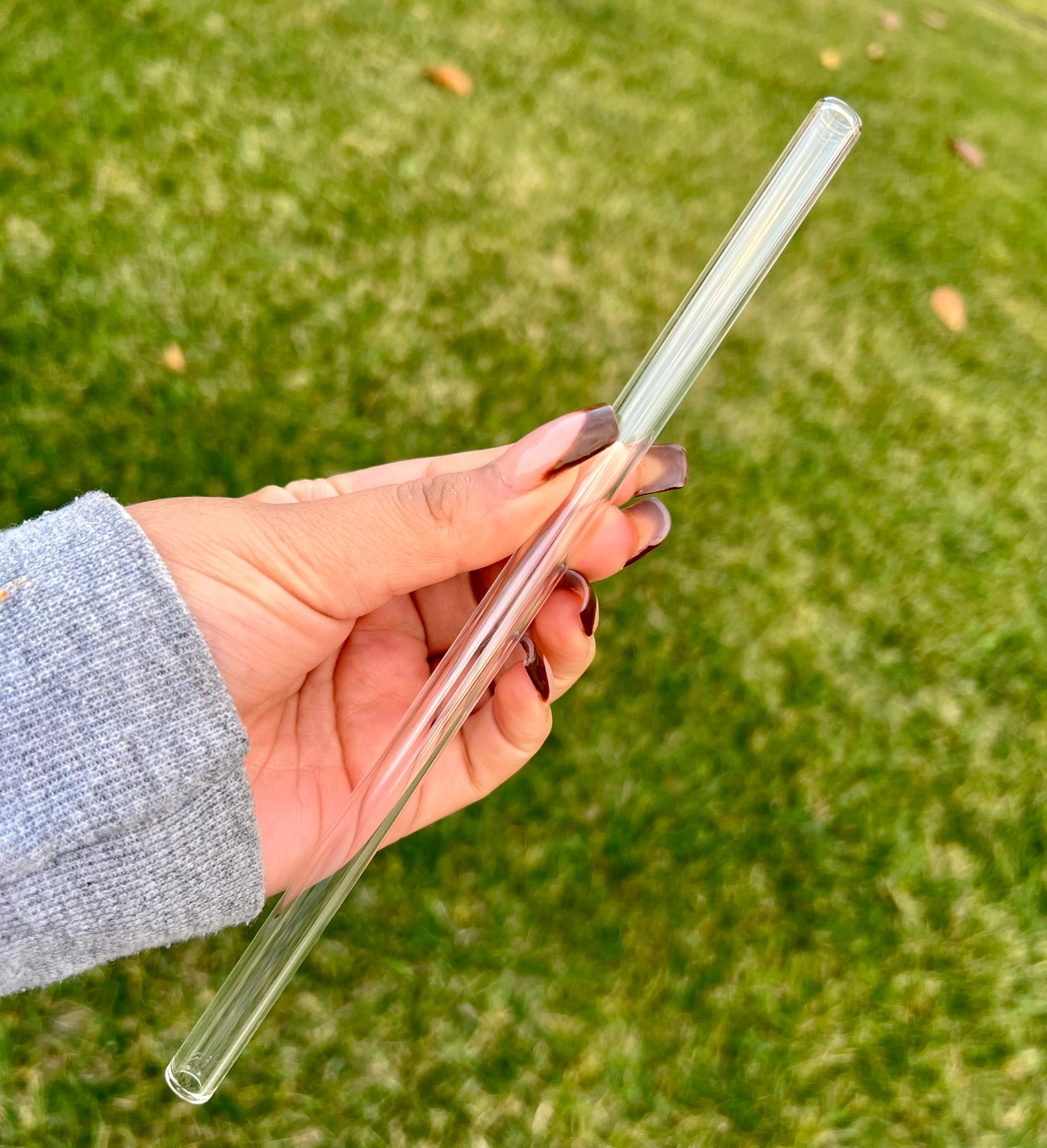 Clear Glass Straw