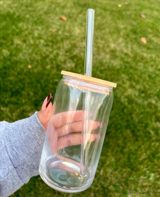 Clear Glass Straw