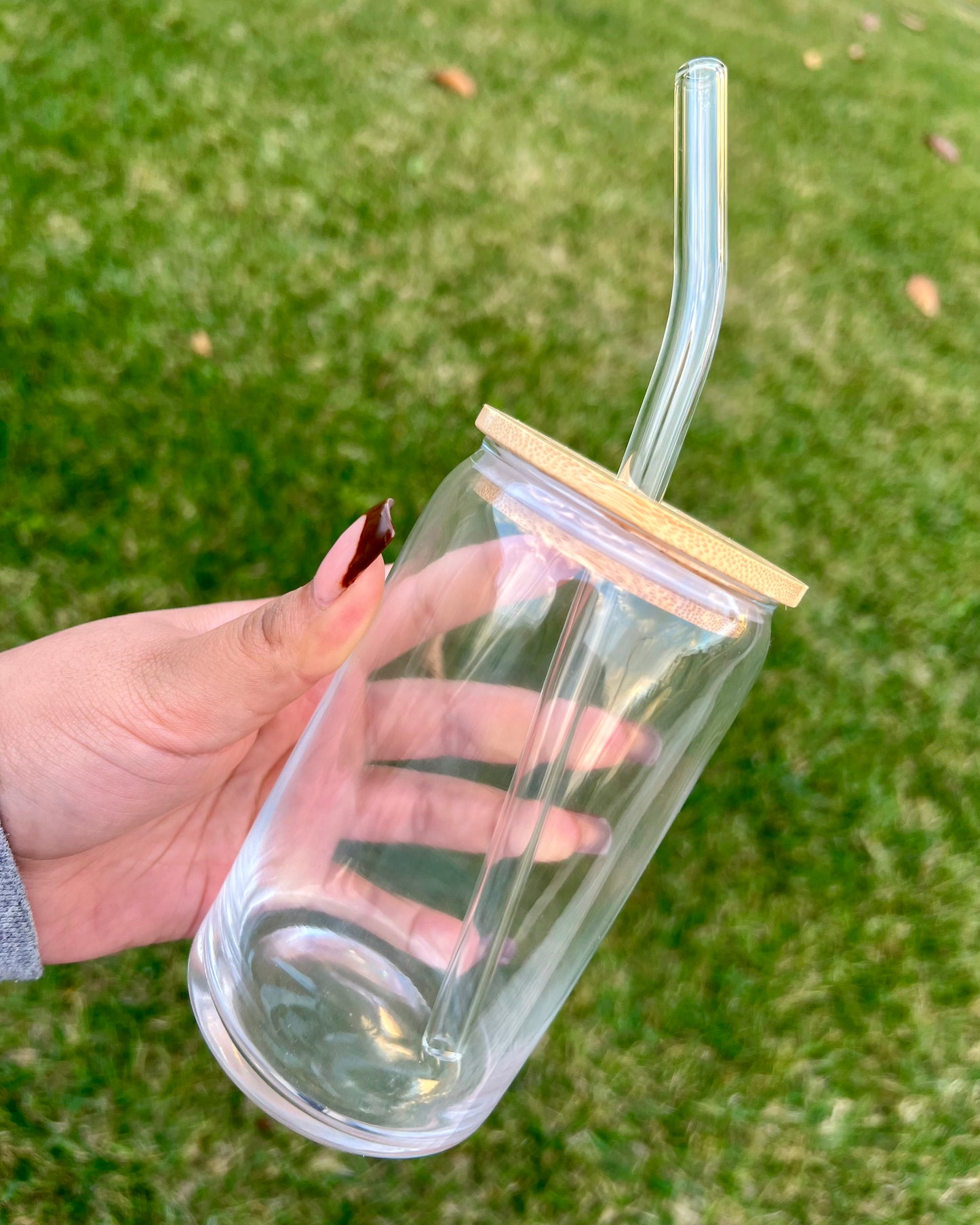 Clear Glass Straw